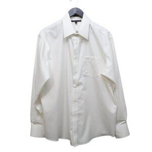 TOMMY HILFIGER Vintage White Men Dress Shirt Button Collared Size 17